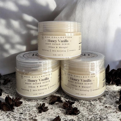Honey Vanilla Sugar Scrubs